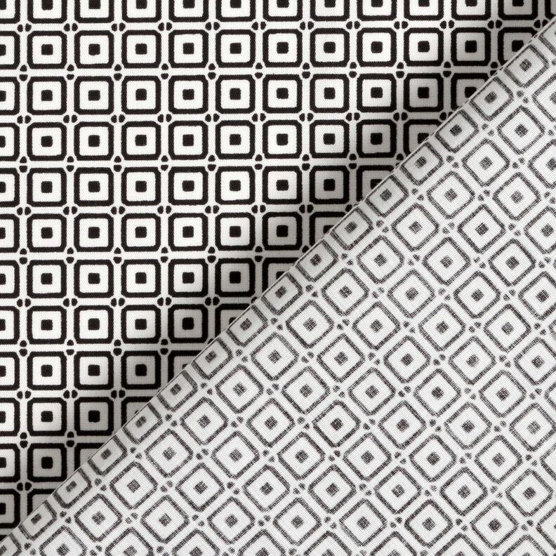 Overhemdenstof ruitjes – zwart/wit,  image number 4
