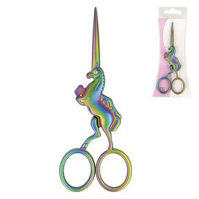 Borduurschaar eenhoorn [ Lengte: 13 cm ] – kleurenmix, 