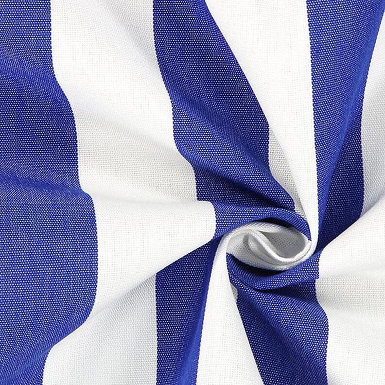 Luifelstof strepen Toldo – wit/koningsblauw,  image number 2