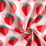 Gecoate katoen aardbeien ruitjes – roos/rood,  thumbnail number 4