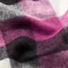 Mantelstof scheerwol mix geruit – druif,  thumbnail number 2