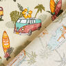 Katoenen stof cretonne Roadtrip surf – beige,  thumbnail number 4