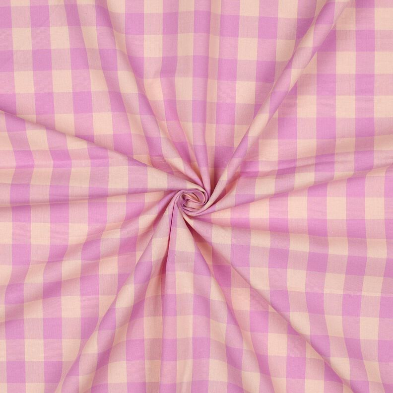 Katoenpopeline Ruit| Poppy Fabrics – lichtroze/pastelviolet,  image number 3