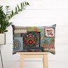 Decostof Gobelin Jeanspatchwork – lichtbeige/jeansblauw,  thumbnail number 6