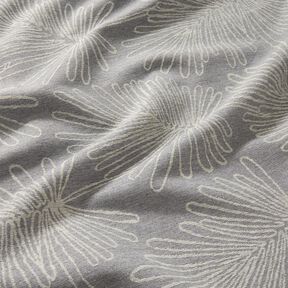 Decostof Jacquard Bladcontouren – grijs, 