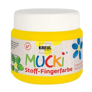 MUCKI Stof-vingerverf [ 150 ml ] | Kreul – geel, 