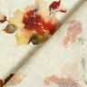 Viscose-linnen-mix Aquarel bloemen – natuur/terracotta,  thumbnail number 4