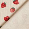 Decostof Half panama kleine aardbeien – rood/natuur,  thumbnail number 4