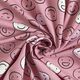Katoenjersey Glow-in-the-dark smiley – oudroze,  thumbnail number 5