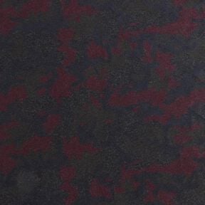 Mantelstof Wolmix Camouflage &ndash; zwart/merlot, 