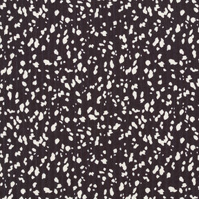 Ribjersey abstracte stippen – zwart/wit, 