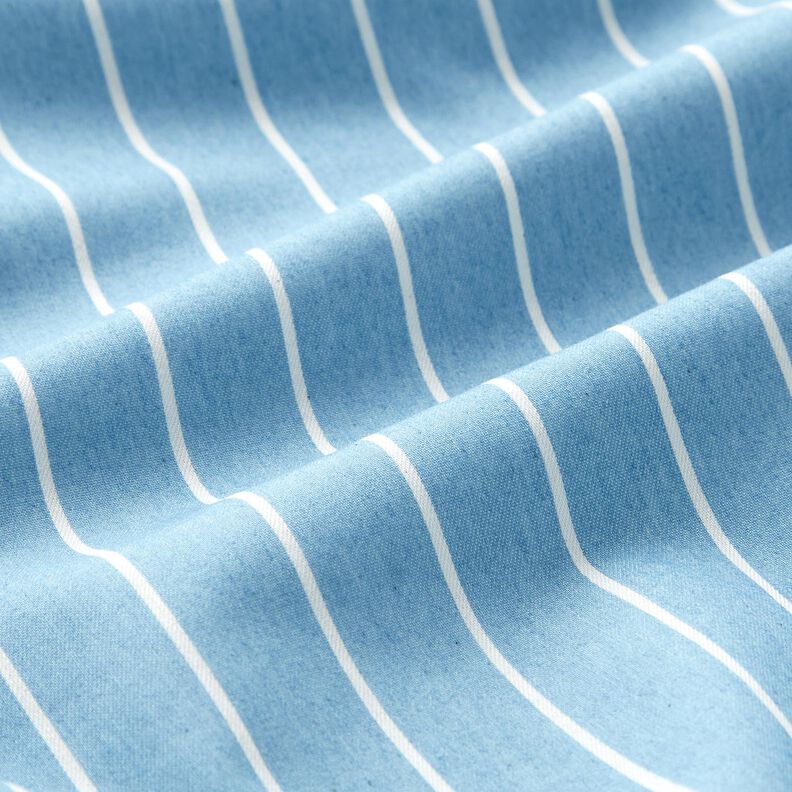 Chambray Strepen – lichtblauw/ecru,  image number 2