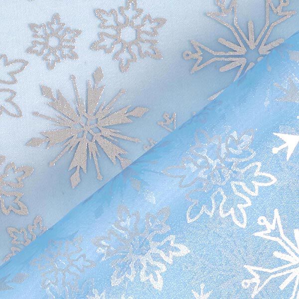 Organza sneeuwvlokken – lichtblauw,  image number 5