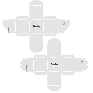 Papieren sjabloon cadeauverpakking hart + klaverblad | Rayher, 