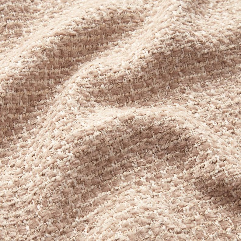 Bekledingsstof kleurrijke bouclé-look – anemoon/lichtbeige, image number 2