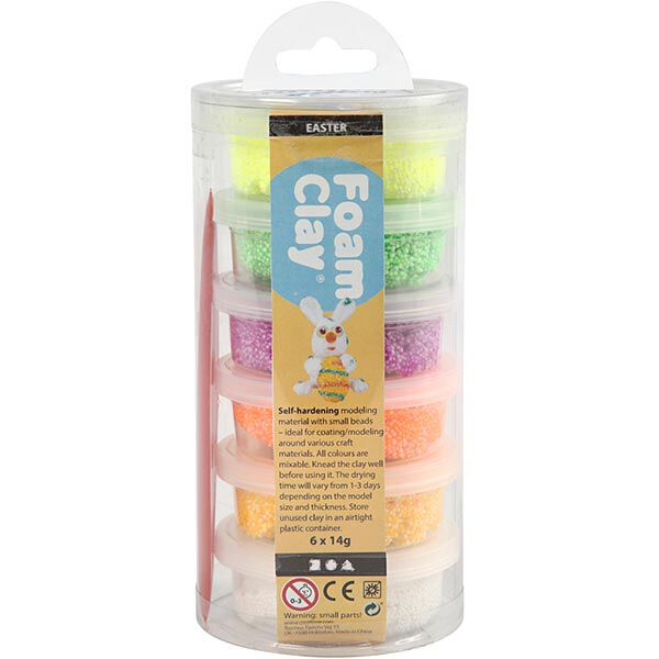 Foam Clay® Boetseerklei [6x14 g] , Lentekleuren,  image number 2