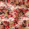 Viscosestof Bloemenweide – rood/zwart,  thumbnail number 2