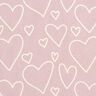Katoenflanel Herzen &ndash; roze,  thumbnail number 1