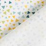 Katoenpopeline kleurrijke driehoeken – wit,  thumbnail number 4