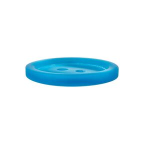Kunststof knoop 2-gats basic - turquoise, 