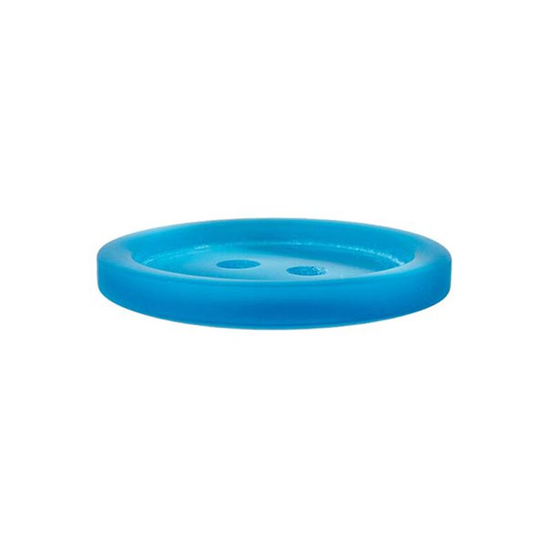Kunststof knoop 2-gats basic - turquoise,  image number 2