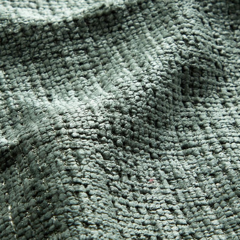 Bekledingsstof Chenille Effen – donkergrenen,  image number 2