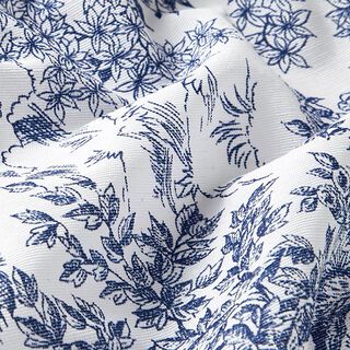 Decostof Canvas Romantiek – wit/blauw, 