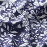 Viscosestof Bloemen en takken – indigo/wit,  thumbnail number 2