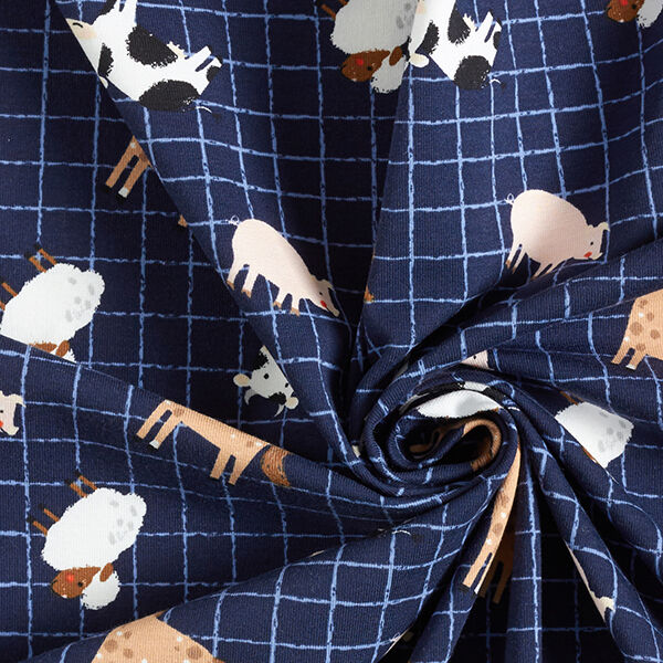 Katoenjersey boerderijdieren – marineblauw, image number 3