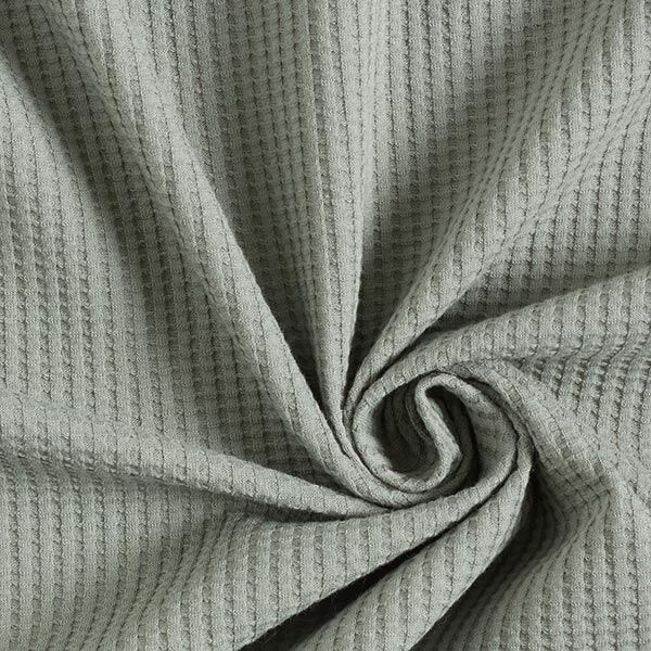 Katoenen wafel jersey effen – riet,  image number 1