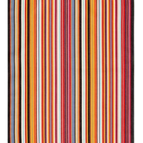 Outdoor Ligstoel stof Lengtestrepen 44 cm – karmijnrood/wit, 