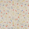 Decostof Half panama Alpenbloemen – natuur/blauw,  thumbnail number 1
