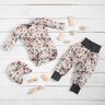 Ribjersey romantische bloemen Digitaal printen – ecru,  thumbnail number 6