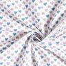 Katoenen stof Popeline Lieve hartjes – wit/pastelviolet,  thumbnail number 3