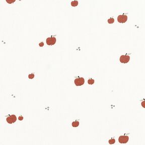 Katoenjersey Appels – ecru, 