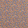 Chiffon Millefleurs – indigo/oranje,  thumbnail number 1