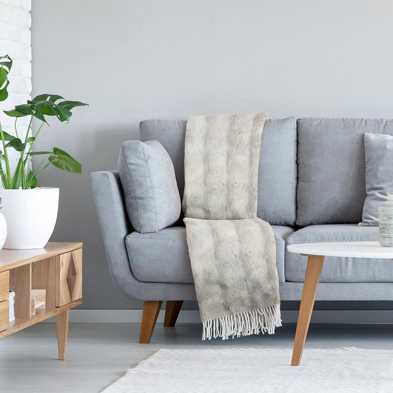 Nepbont Langharig met kleurverloop &ndash; zilvergrijs,  image number 5