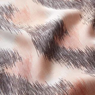 Viscose satijn vervaagde golven | Fibre Mood – ecru, 