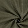 Ramie Linnen stof stone washed, zware kwaliteit – donkergrenen,  thumbnail number 1
