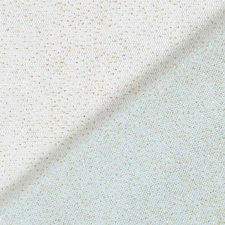 Glittertule royal – lichtblauw/goud,  image number 4