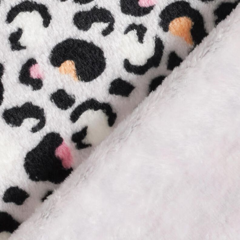 Gezellige fleece Luipaardpatroon – nevelgrijs,  image number 4