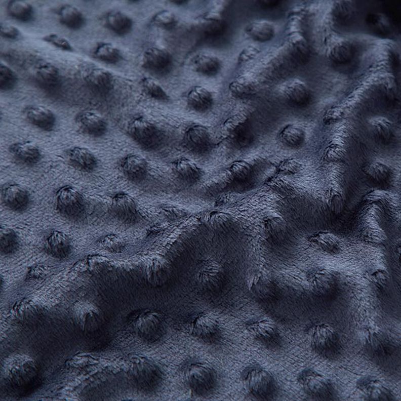 Gezellige fleece reliëfpunten – marineblauw,  image number 2