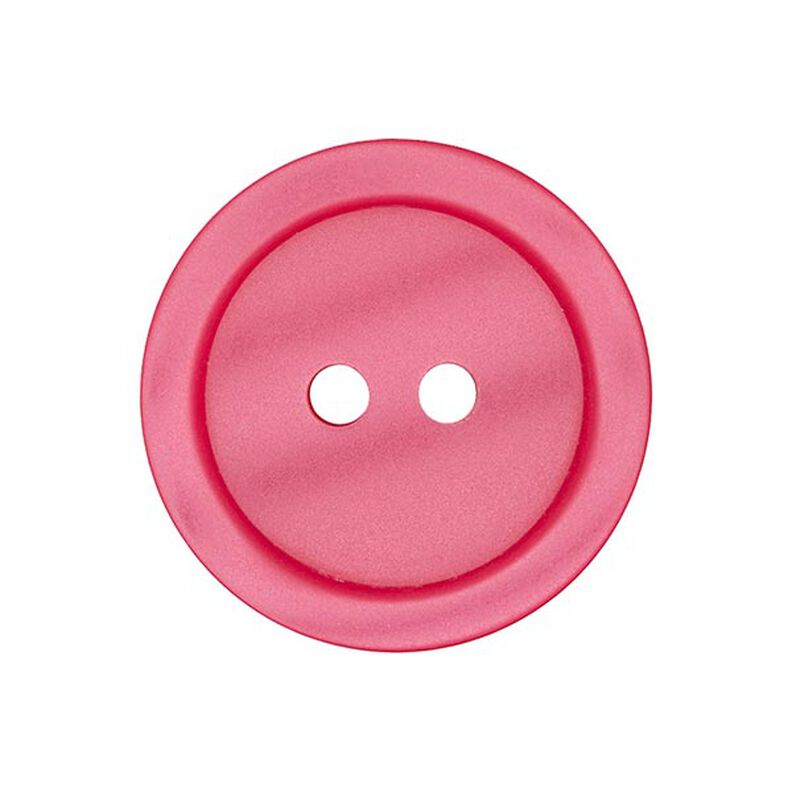 Kunststof knoop 2-gats basic - pink,  image number 1