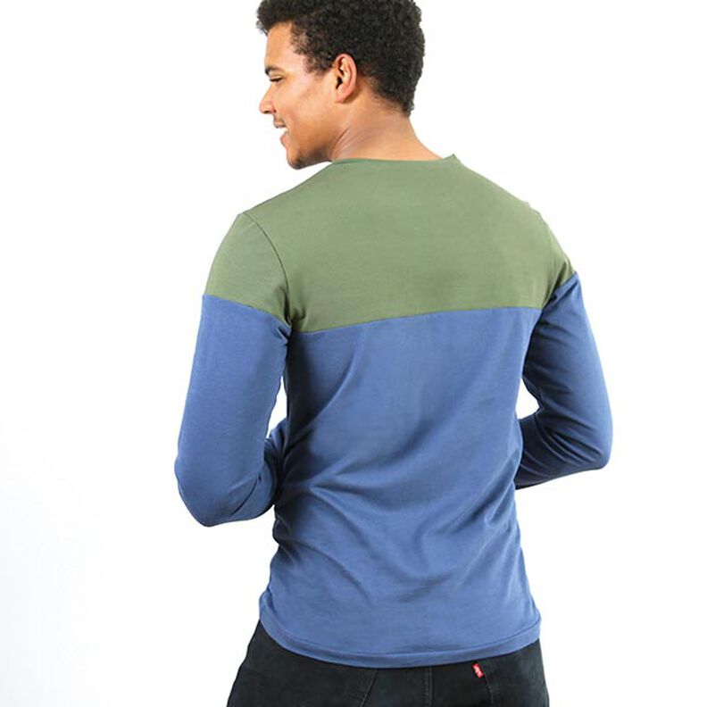 MENEER LEVI Shirt met lange mouwen en colourblocking | Studio Schnittreif | S-XXL,  image number 6