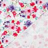 Katoenjersey Zomerbloesems digitale print – wit/intens roze,  thumbnail number 4