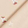 Katoenjersey Kleine vossen – zand,  thumbnail number 4