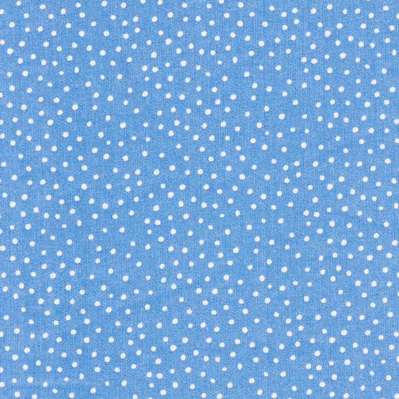 Katoenen stof Cretonne fijne stippen – blauw,  image number 1