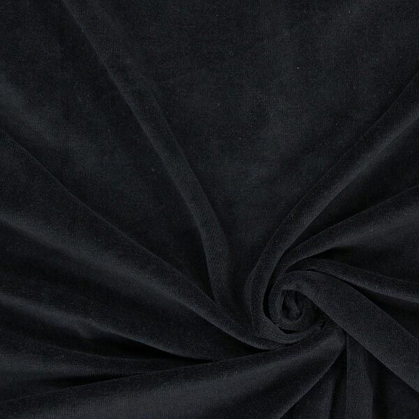 Nicki stof effen – zwart,  image number 1