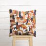 Decostof Half panama abstracte retrobloemen – wit/koper,  thumbnail number 6