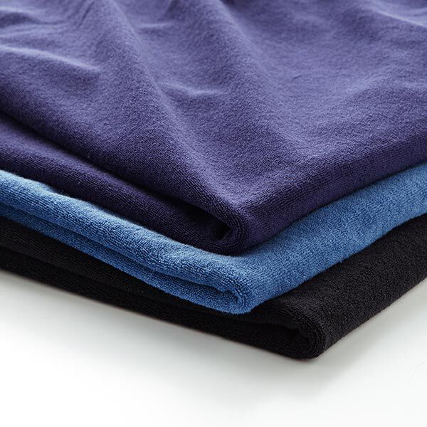 Badstof-Stretch – blauw, image number 4